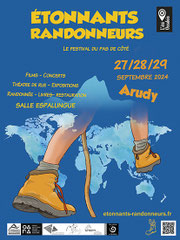 affiche  festival Étonnants Randonneurs 2024