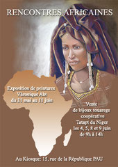 illustration affiche exposition artisanat touareg