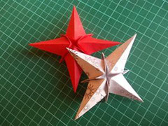 Klassischer Weihnachtsstern/Faltarbeit:Origami-Micha
