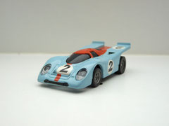 Faller AMS AURORA AFX Porsche 917k Gulf #2 schwarze Scheibe