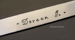 Lesezeichen aus 925 Silber mit Name auf der Rückseite 