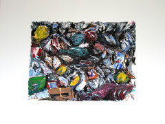 CHAOS 2014 Öl auf Papier, 50x60cm