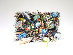 MESS 2013 Öl auf Papier, 50x60cm