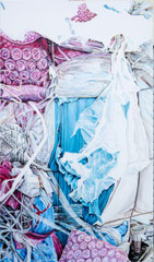 BLUE AND PINK 2018 Acryl auf Leinwand 120 x 70 cm