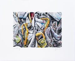 HANDLING 2020 Öl auf Papier, 50x60cm