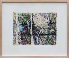 TANGLED 2022 Öl auf Papier, 50x60cm