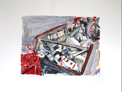 SIDE EFFEKTS 2014 Öl auf Papier, 50x60cm