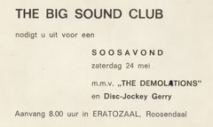 Big Sound Club - Eratozaal Roosendaal - 24 mei 1969
