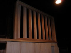 建具屋制作の無双窓（開）