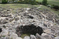 Das ganze Dorf von Nuraghe su Nuraxi