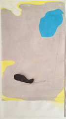 from water 17, 2023, 48 x 24,5 cm, Tusche auf Wasser auf Awagami Papier mit Zeichnung