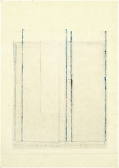 edges (alles, wie es will IX), 2024, 48*36 cm, wasserfarbe, graphit, lackiertes awagami papier