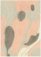 Granit rose, 2023, 26,9 x 20, 3 cm, Tusche auf Wasser auf Zeichnung auf Awagami Papier