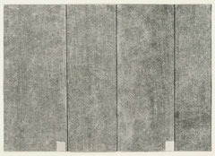poems (alles, wie es will VII), 2024, lackiertes awagami papier auf tonpapier