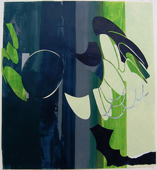 Kleeulme 11, 2008, Acryl auf Papier, 115 x 106 cm