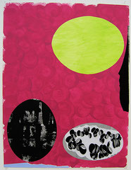 Kleeulme 17, 2008, Acryl auf Papier, 120 x 90 cm