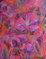 In full bloom - Mixed Media auf Leinwand - 60x80cm