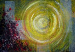 Kuhamasisha - Mixed Media auf Holz