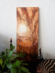 Peponi - Mixed Media auf Leinwand - 20x50cm