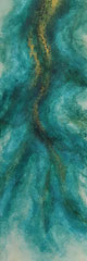 Frozen Inside - Mixed Media auf Leinwand - 20x60cm