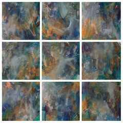 Minis - Mixed Media auf Leinwand - 10x10cm