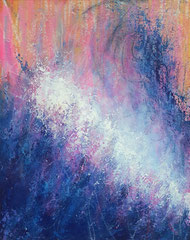 Njia - Acryl auf Papier- 40x50cm - VERKAUFT