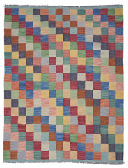 18. Kilim, chequered pattern, Afghanistan, 197 x 152 cm