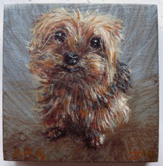 º Bibi, in 2017, o/a/p, 5,3x5,3cm