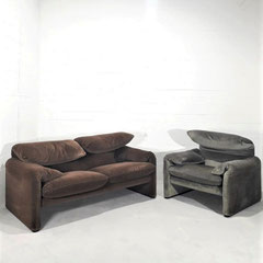 Vico Magistretti,Maralunga Sofas, Italy, 1974
