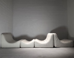 Luigi Colani Set of 3 Prototype Modular Cushions and Ottoman, Germany, 1969 - PN.Modern