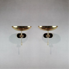  Stefano Cevoli Pair of Post-Modern Neo Classical Sconce in Solid Brass, Italy, 1980s - PN.Modern pnmodern