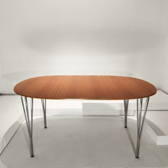 Arne Jacobsen "Super Elipse" Dining Table, Phoenix Denmark Edition, 1970s PN.Modern