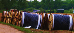 Fotoserie Münsterland, Spargelrollen vor Camping, copyright Nathalie Arun