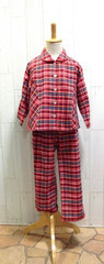 パジャマ101　クリスマスチェック赤＆紺　100サイズ　￥1,200