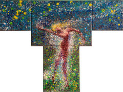 60 x 80 cm. (20x20+30x40+20x20 +30x24)cm.