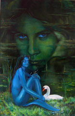130 x 70 cm. Ol/Hartfaserplatte 350,-€