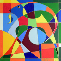 100x100cm. Acryl/Leiwand 200,-€