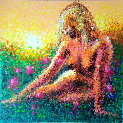 100x100cm. Acryl/Leiwand 300,-€