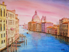 065 Venedig, Canal Grande (1.Version) - Aquarell, 24x32cm (02.2012) - nach einem Foto