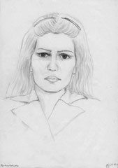 18 Katalin (Porträtstudie) - Bleistift, A4 (07.1975) - nach der Natur