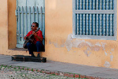 Kuba, Cuba, Trinidad, Musikanten, Streetlife