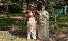 Brautpaar in Galle, Sri Lanka