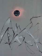 "Gipfelglühen", Acryl auf Leinwand, 70 x 100 cm, Preis: € 220,00
