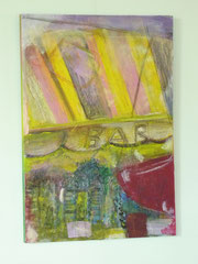 "Le rouge", Acryl auf Leinwand, 70x100 cm, Preis: € 150,00