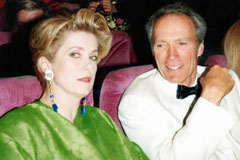 Catherine Deneuve et Clint Eastwood - Festival de Cannes  © Anik COUBLE