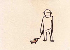 LEINE (HUND) I 10X14,5 cm 90,-€