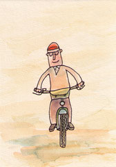 FAHRRAD II  14,5X10 cm 90,-€