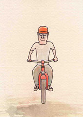 FAHRRAD II  14,5X10 cm 90,-€