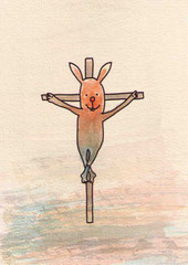 KREUZIGUNG (OSTERN) 14,5X10 cm 90,-€