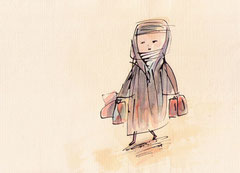 SHOPPING (MUSLIMA)  20X29 cm 165,-€